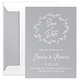 Wreath on Shimmer Save the Date Cards Image 7 of 14